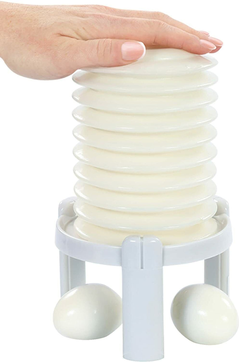 Eggstractor Egg Peeler, White, Peels 10x Faster and Easier 
