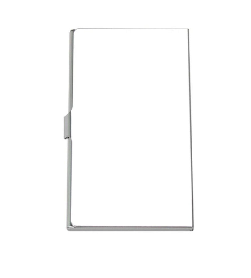 Stainless Steel Card Holder Case - Pocket Metal Wallet for Business, ID, Credit