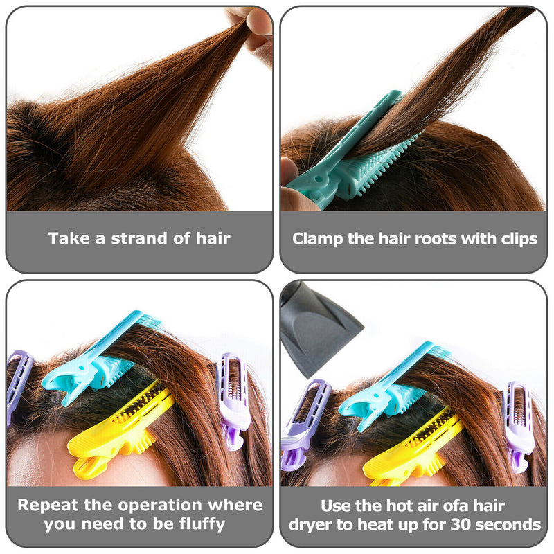 6PCS Volumizing Hair Root Clip Curler Roller Wave Fluffy Clip Styling Tool Women
