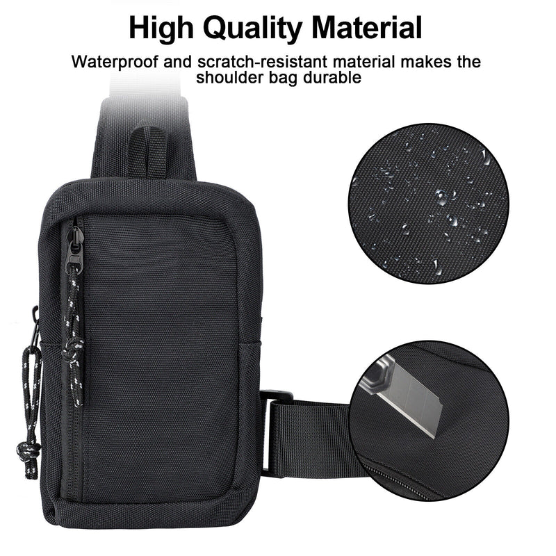 Waterproof Men Women Sling Bag Chest Cross Body Travel Sport Shoulder Backpack