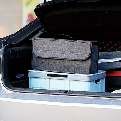 Portable Car Trunk Boot Cargo Organizer Storage Bag Collapsible SUV Truck
