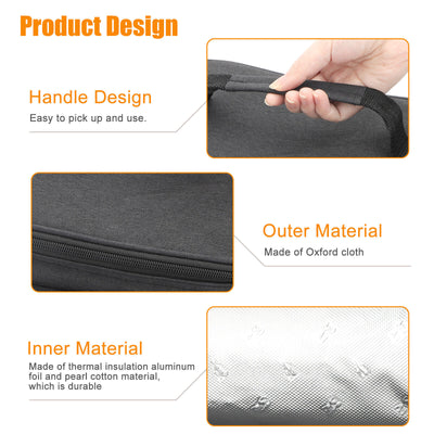 12V Car Portable Food Heating Lunch Box Electric Heater Warming Bag for Trucks