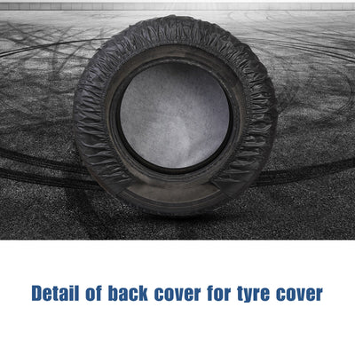 4PCS Waterproof Tire Covers Wheel & Tyre RV Trailer Camper Sun Protector 30"-32"