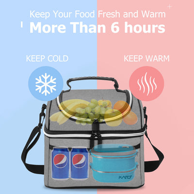 Insulated Lunch Bag Adult Lunch Box for Work School Men Women Kids Leakproof
