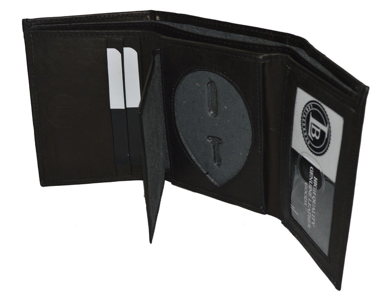 LEATHER BADGE ID HOLDER &