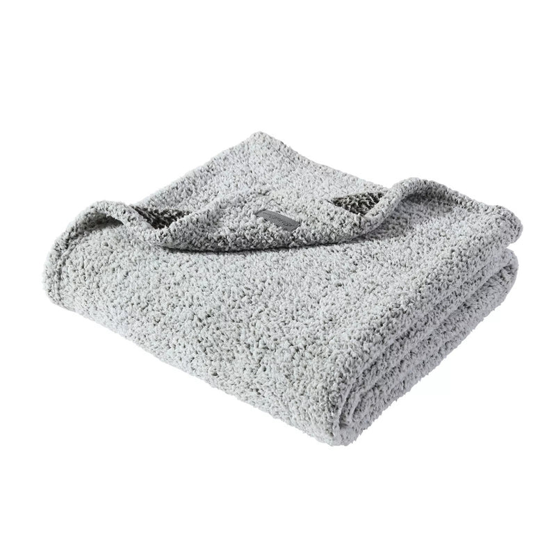 Solid Fleece Grey Throw Blanket Super Soft And Cozy Polyester 50X60