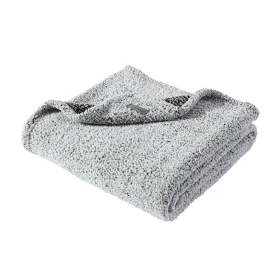 Solid Fleece Grey Throw Blanket Super Soft And Cozy Polyester 50X60
