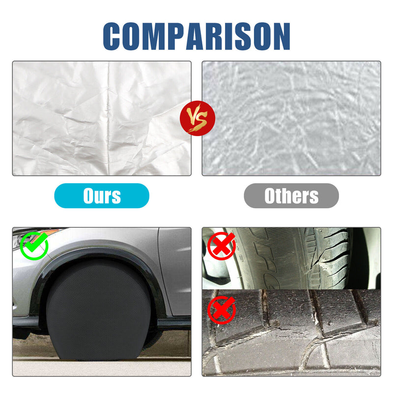 4PCS Waterproof Tire Covers Wheel & Tyre RV Trailer Camper Sun Protector 30"-32"
