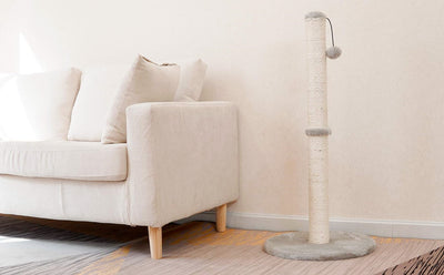 20 Tall Cat Scratching Post, Indoor Cat Post with Sturdy Natural Sisal Ro
