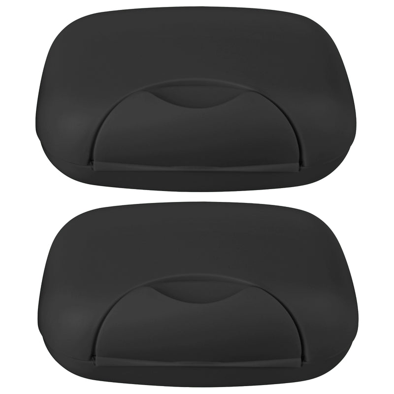 2PCS Soap Holder Box Dish Case Shower Bathroom Travel Storage Container Portable