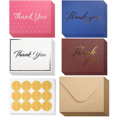 Thank You Cards Bulk Thank You Notes with Envelopes round Label Stickers Lot