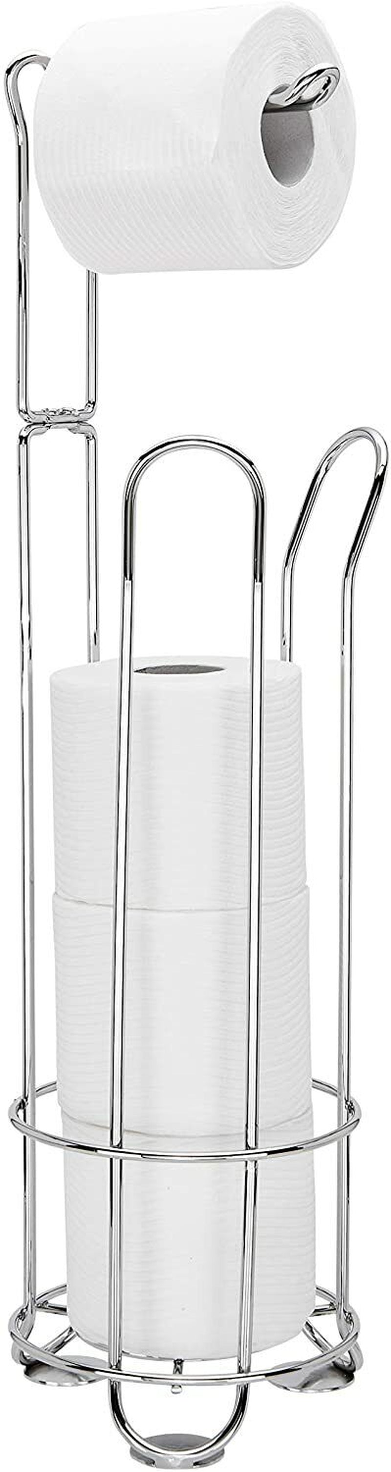 Jumbo Bathroom Toilet Paper Multiple Roll Holder Rack / Stand and Free Standing