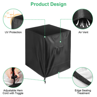 Air Conditioner Dust Snow Cover Protector for A/C Outdoor Waterproof Heavy Duty