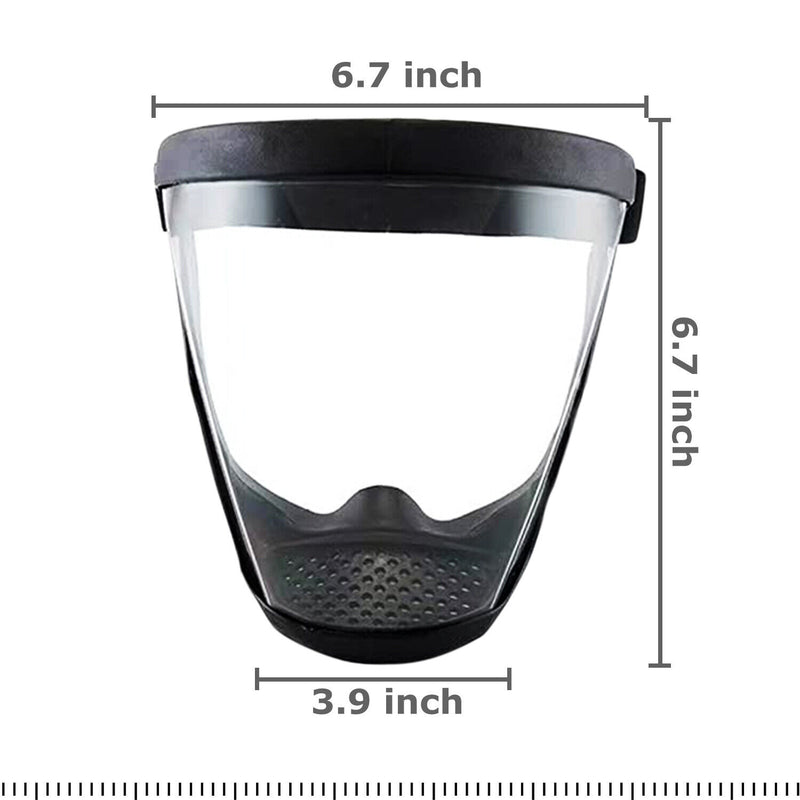 Anti-Fog Shield Safety Full Face Super Protective Head Cover Transparent Mask US