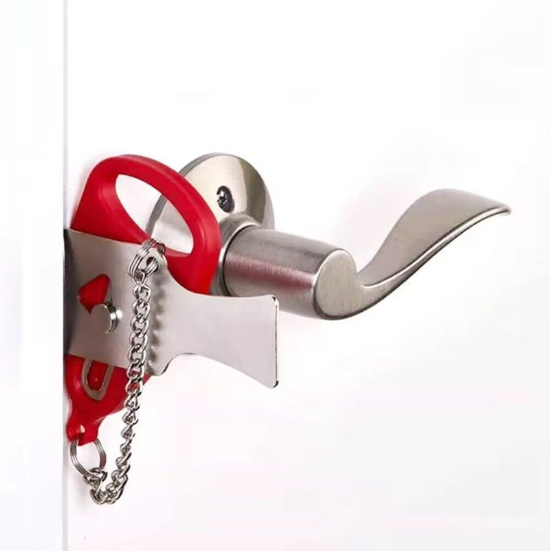 2 Portable Door Lock, Home Security Travel Lock, Safety & Privacy Lockdown Lock