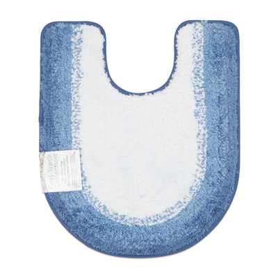 Fast Track Toilet Contour Rug, 20X24, Bathroom Microfiber Rug, Color Options