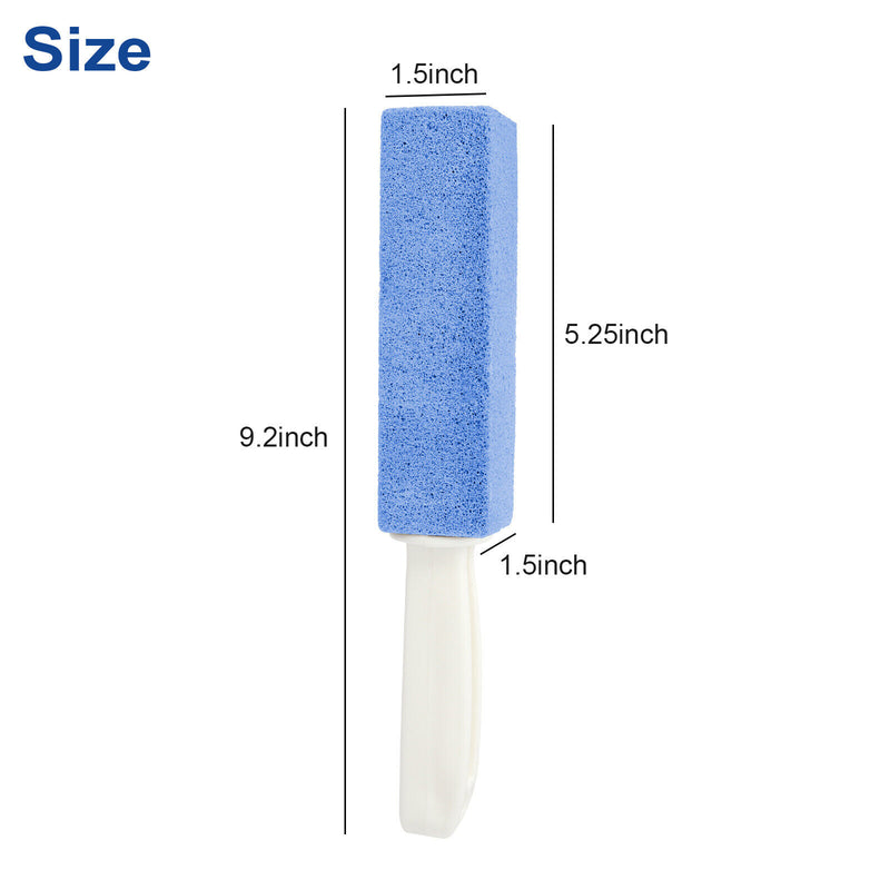 4X Heavy Duty Handle Pumice Stone Cleaner for Toilet Bathroom Hard Stain Remover