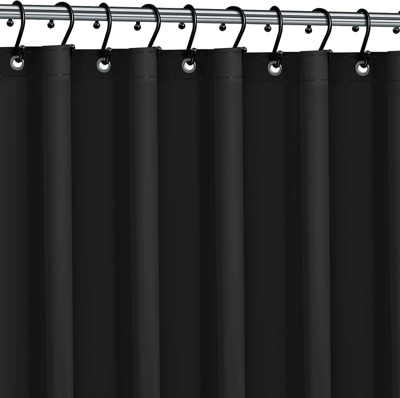 Shower Curtain Liner Mildew Resistant Vinyl Magnetized Bottom Grommets