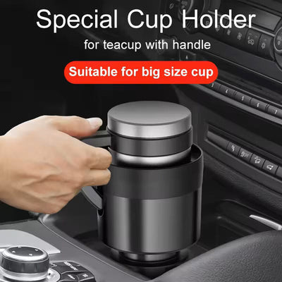 Car Cup Holder Expander Adapter Adjustable Base Universal for Large Bottles Mugs