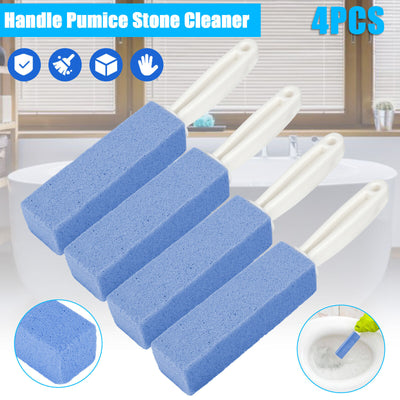 4X Heavy Duty Handle Pumice Stone Cleaner for Toilet Bathroom Hard Stain Remover