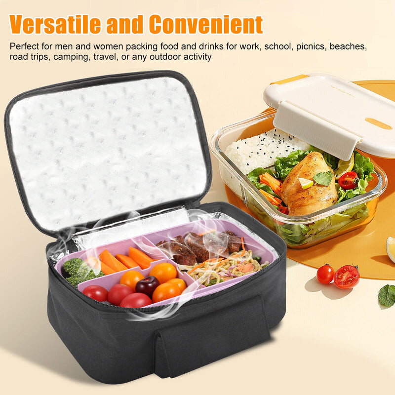 12V Car Portable Food Heating Lunch Box Electric Heater Warming Bag for Trucks