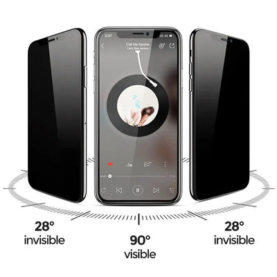 3X For iPhone 15 Pro Max Anti Spy Privacy Tempered Glass Screen Protector