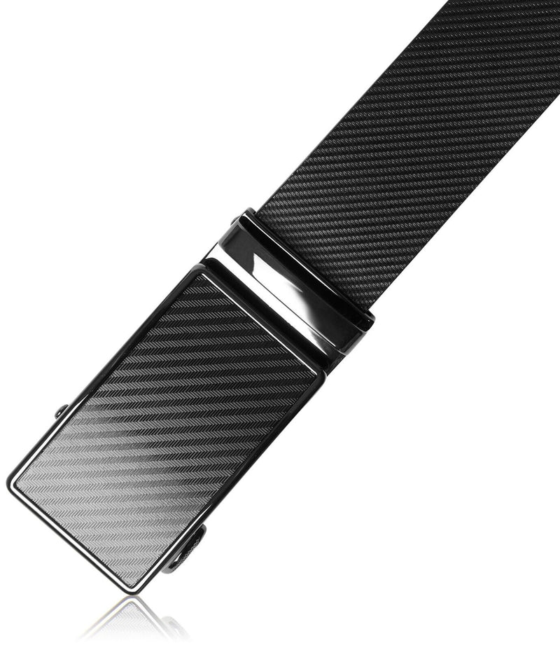 Genuine Leather Mens Ratchet Belt Belts for Men Adjustable Automatic Buckle