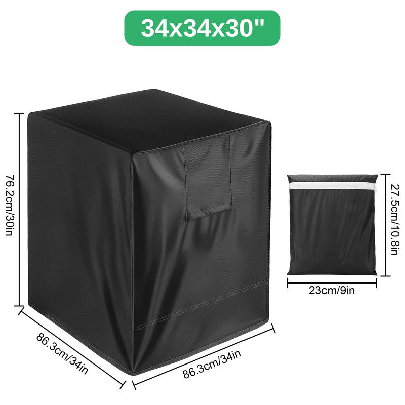 Air Conditioner Dust Snow Cover Protector for A/C Outdoor Waterproof Heavy Duty