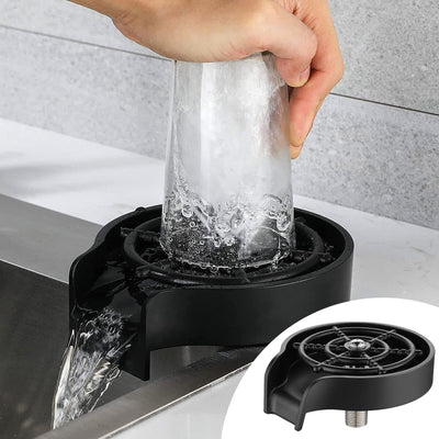 Automatic Faucet Bottle Cup Washer Bar Sink Glass Rinser Cleaner Tools