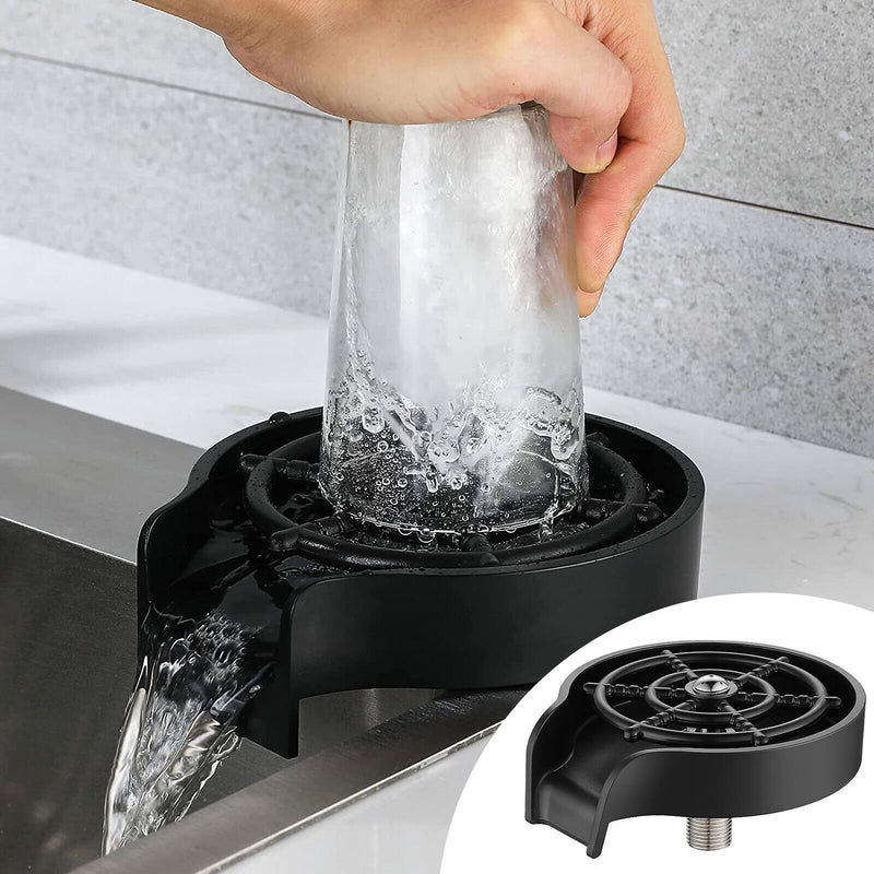 Automatic Faucet Bottle Cup Washer Bar Sink Glass Rinser Cleaner Tools