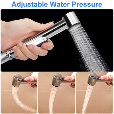 Toilet Shattaf Adapter Hose Bidet Sprayer Stainless Steel Handheld Shower Head