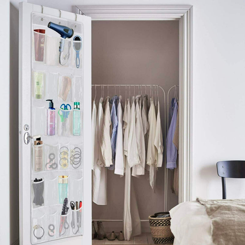 Over the Door Shoe Organizer Rack Hanging Storage Holder Hanger Bag Closet 24