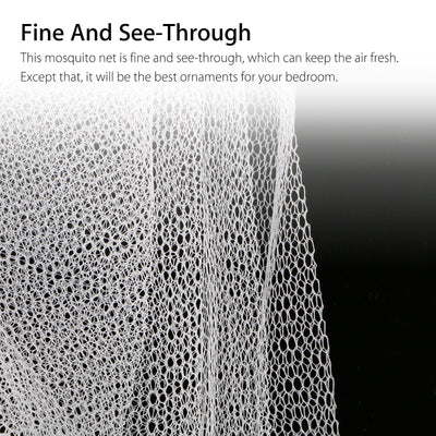 Mosquito Net Bed Queen Size Home Bedding Lace Canopy Elegant Netting Princess US