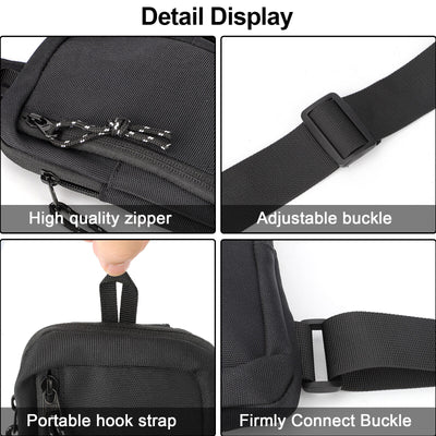 Waterproof Men Women Sling Bag Chest Cross Body Travel Sport Shoulder Backpack