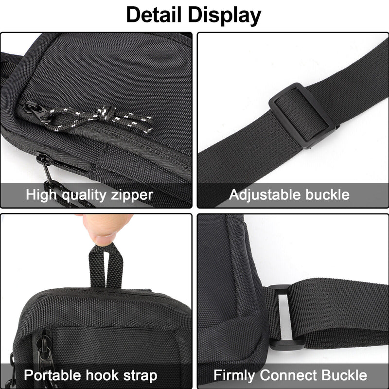 Waterproof Men Women Sling Bag Chest Cross Body Travel Sport Shoulder Backpack