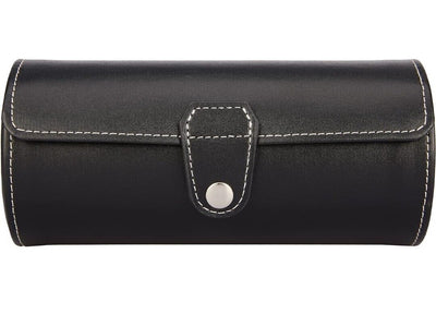 Vegan Leather Watch Case 3-Slot, Watch Roll Travel Storage Organizer