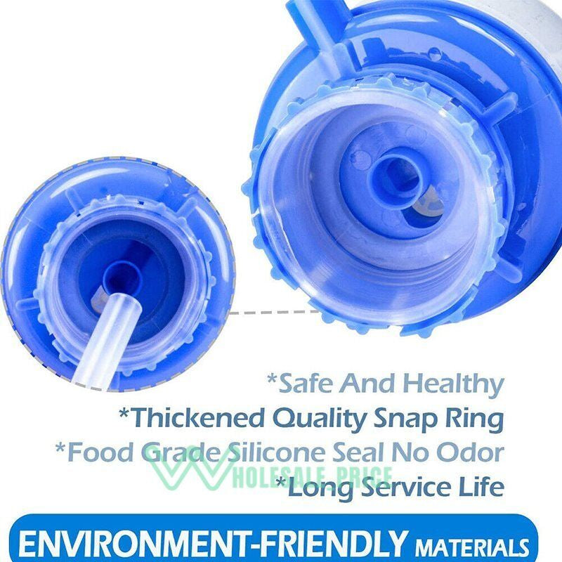 Hand Press 5 Gallon Pump Water Bottle Jug Manual Dispenser Drinking Tap Spigot