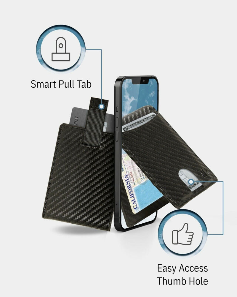 Slim Wallets for Men Bifold Mens Wallet with Removable Money Clip RFID Blocking