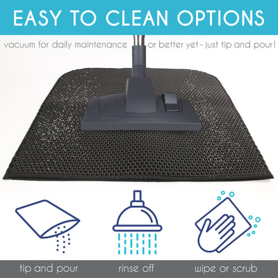 Kitty Cat Litter Mat Trapping Honeycomb Double Layer Design Waterproof 24X15''