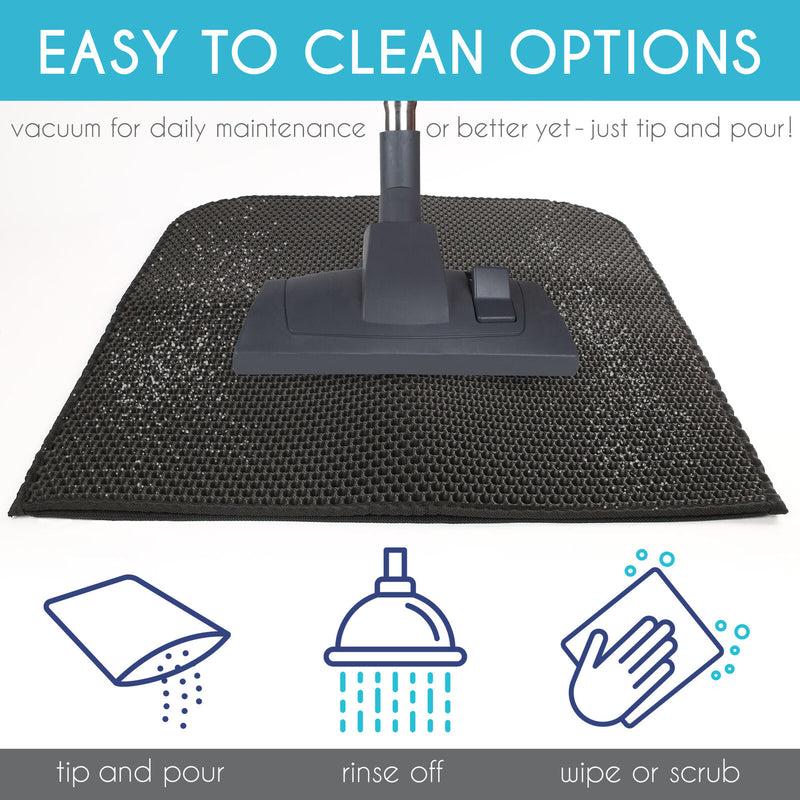 Kitty Cat Litter Mat Trapping Honeycomb Double Layer Design Waterproof 24X15&