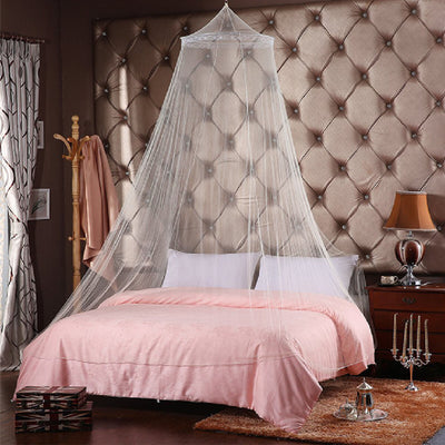 Mosquito Net Bed Queen Size Home Bedding Lace Canopy Elegant Netting Princess US
