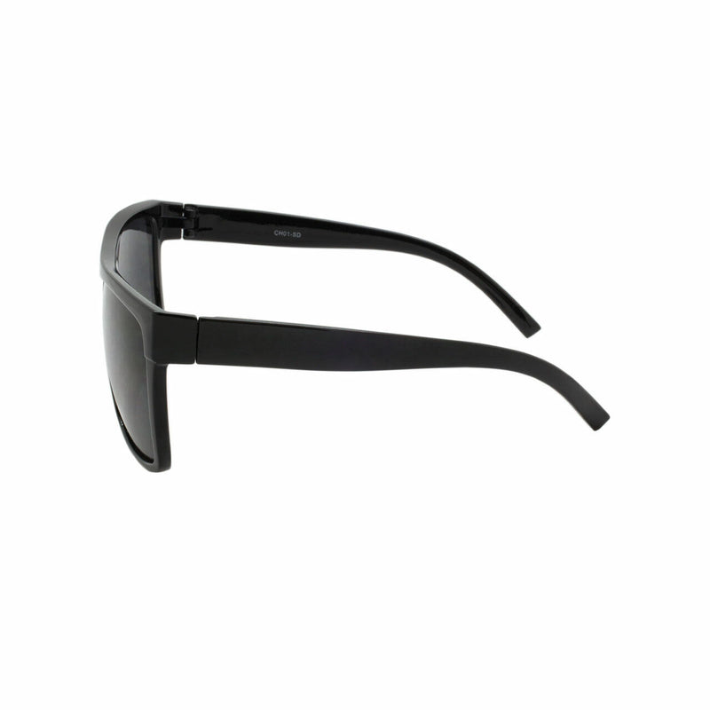 MENS SUNGLASSES OG ALL BLACK DARK LENS BLACK FRAME LOCS LOOK GANGSTER BIKER STYL