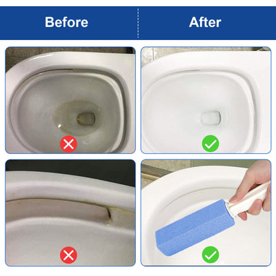 4X Heavy Duty Handle Pumice Stone Cleaner for Toilet Bathroom Hard Stain Remover
