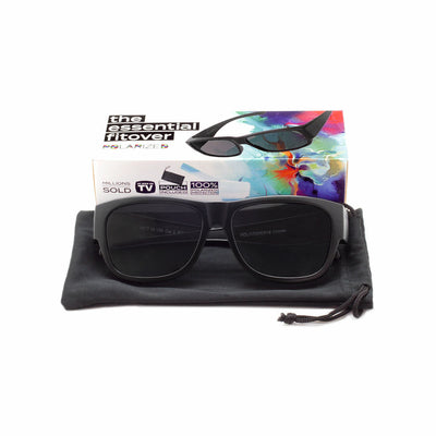 Polarized Sunglasses Fit over Glasses over the Top Glasses with Case Sport Wrap