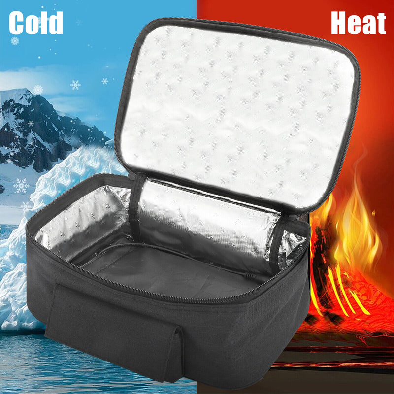 12V Car Portable Food Heating Lunch Box Electric Heater Warming Bag for Trucks