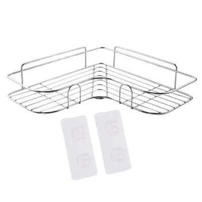 Shower Caddy Shelf Bathroom Corner Bath Storage Holder Organizer Triangular Rack