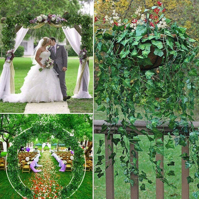 12 PCS Fake Ivy Leaves Artificial Greenery Vines for Decor Room Decor Garland