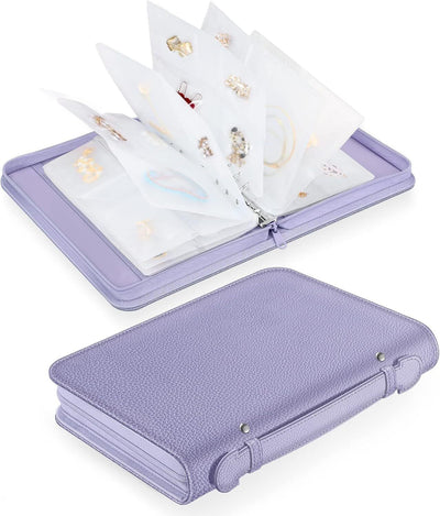 Large Capacity Jewelry Travel Organizer Case Portable Jewelry Storage Book Bag