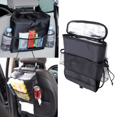 Car Back Seat Multi-Pocket Travel Cooler Storage Bag Box Hanger Organizer Holder
