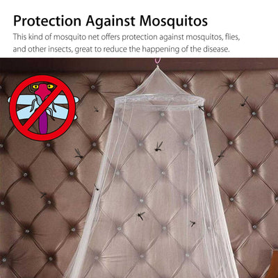 Mosquito Net Bed Queen Size Home Bedding Lace Canopy Elegant Netting Princess US